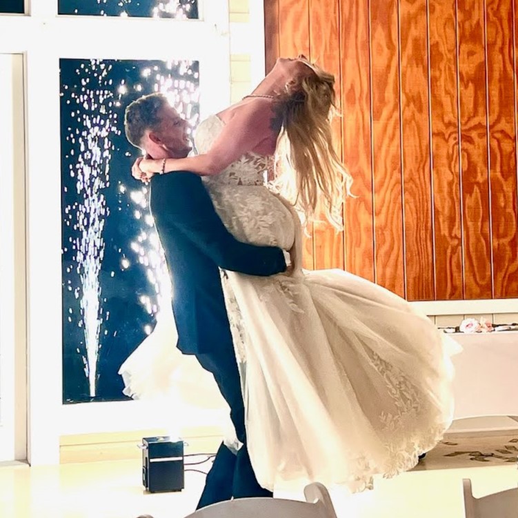 Wedding Couple During First Dance Performance