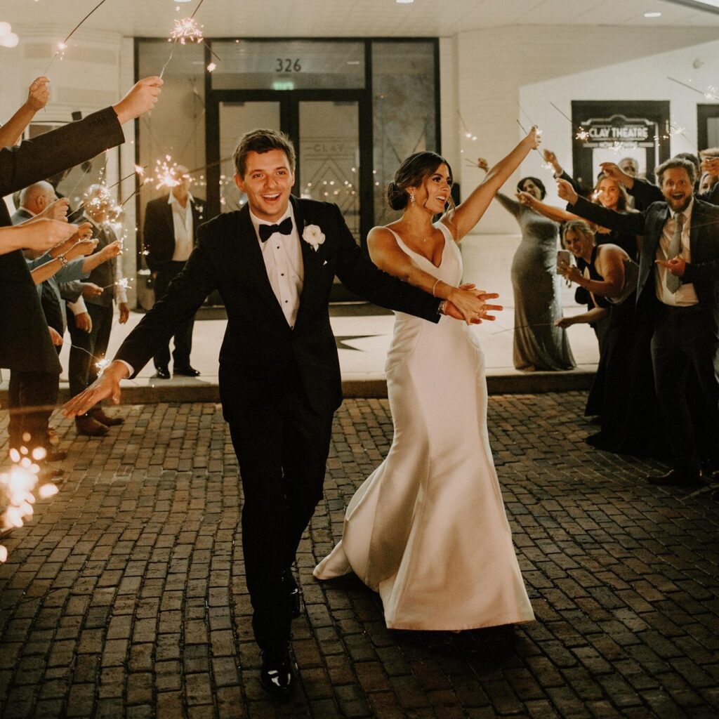 wedding couple after first dance